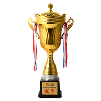Fabricant personnalisé football basket-ball football métal trophée or récompense cricket trophée coupe
