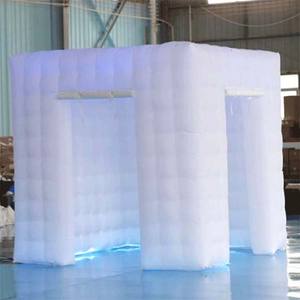 บูธถ่ายภาพเซลฟี่แบบพกพาขายดีปี 2026 ฉากหลังแบบหนาพิเศษ ไฟ LED RGB 360 องศา - Product Image 4