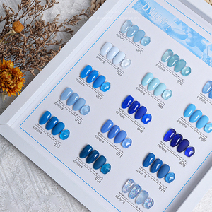 AILANUO Esmalte de uñas de gel UV azul Capri de 15ml de alta calidad, adecuado para todas las estaciones, proveedor de gel de esmalte de uñas - Product Image 1