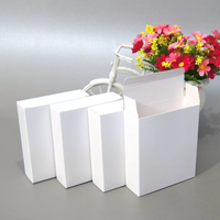 Boîtes en carton de couleur unie, taille et impression de logo personnalisables, plusieurs couleurs disponibles