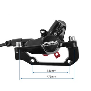 مجموعة كابلات الفرامل الهيدروليكية الأمامية/الخلفية للدراجات الجبلية ودراجات الأطفال ودراجات الطرق والدراجات الترفيهية - مكبس مزدوج من سبائك الألومنيوم 6061 - Product Image 2
