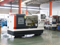 Prix compétitif Tour à métaux CNC à broche simple horizontale CK6140 4 stations de porte-outils Lit plat SIEMENS GSK FANUC