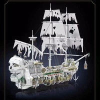 Mould King 13193 MOC Creativity City, Maqueta de Barco Educativa, Kit de Modelo de Barco para Exhibición, Regalos para Adultos, 3769 Piezas, Juego de Bloques de Construcción