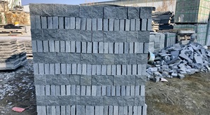 Blok Paving granit abu-abu tahan lama bentuk kustom desain lanskap kontemporer bantuan teknis Online ekspor - Product Image 4