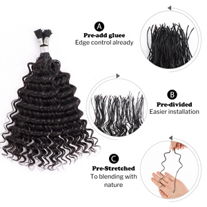 Оптовая цена Anhui Orient, 100% бразильские предварительно разделенные волосы для наращивания - Product Image 5