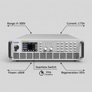 ระบบจ่ายไฟฟ้าแบบรีเจเนอเรทีฟ PBS 2300-75L |   แบตเตอรี่ความหนาแน่นสูง 300V/75A/6kW - Product Image 5