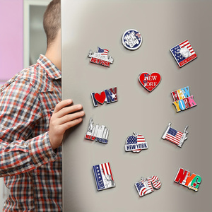 En gros personnalisé j'aime NY Liberty icônes métal Souvenir aimants pour réfrigérateur Urban Landmark Culture USA voyage cadeaux touristique Merch utilisation - Product Image 4