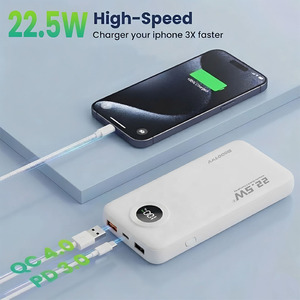 <span class=keywords><strong>Batterie</strong></span> <span class=keywords><strong>externe</strong></span> portable mince Modorwy 10000mAh 22.5W à double port Type-C à charge rapide Li-Polymère pour téléphone et voyage - Product Image 1