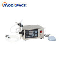 Machine de remplissage automatique de liquides Moonpack GFK-280 à tête unique et 1 buse, avec pompe à commande numérique pour huiles parfumées
