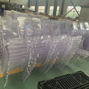 Venta caliente PC resina plástico cristal claro Color línea respaldo alto Silla <span class=keywords><strong>de</strong></span> comedor <span class=keywords><strong>para</strong></span> eventos fiesta banquete <span class=keywords><strong>alquiler</strong></span> - Product Image 6