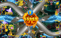 10 Joystick Fish Game Table Jouer à des jeux en ligne Gamble Game Machines Gold Elephant King Kit