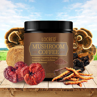 Poudre de café aux champignons très vendue avec Lion's Mane, Chaga, Reishi et plus encore pour soutenir la mémoire et la concentration