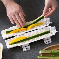 Machine à sushi rapide, moule à riz, rouleau à sushi, gadget de cuisine pour légumes et viandes, outil de roulage, machine à faire des sushis