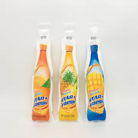 Poche Façonnée en Plastique de Qualité Alimentaire, Sac d'Emballage pour Boissons, Sachet de Jus d'Orange à Injection, Poche à Jus Personnalisée