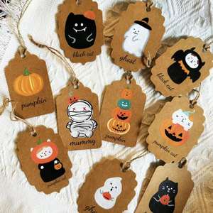 Personalizzato Halloween divertenti carte aliene fustellanti a tema Halloween stampa a colori per l'abbigliamento - Product Image 6