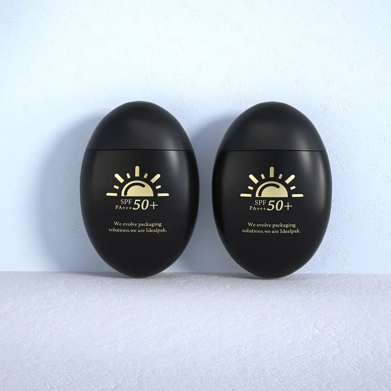 50ml Custom Großhandel Niedliche Sonnenschutz flasche Hautpflege creme Verpackung Sonnenschutz lotion Flasche