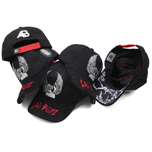 Tùy chỉnh thiết kế phức tạp vật liệu khác nhau được ghép lại với nhau cong Mũ bóng chày vành với in vá và thêu logo - Product Image 2