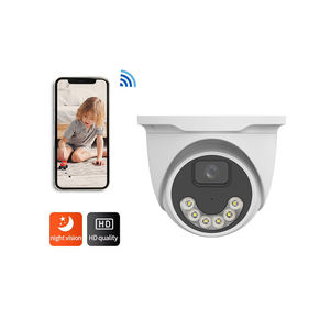 Kamera Dome <span class=keywords><strong>IP</strong></span> HD ColorVu Full Color 4MP/5MP dengan Night Vision, POE, dan Dukungan NVR, Kompresi H.265 - Product Image 1