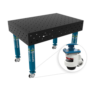Steelplus gpph ม้านั่งเชื่อมแบบมีล้อ1.2x0.8ม. หนา12มม. รู16มม. ตารางขนาด100x100มม - Product Image 1