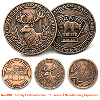 Pièce de monnaie ronde en cuivre pur .999 de 1 oz et 5 oz AVDP pour la médaille commémorative drapeau américain tournesol, pièce de monnaie de défi en cuivre