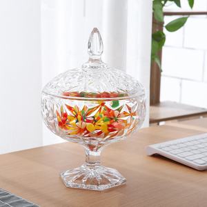 Barattolo di Vetro per Caramelle di Alta Qualità, Contenitore Alto con Coperchio, Ciotola di Vetro con Piedistallo - Product Image 5