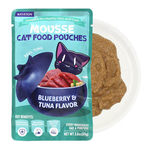 Venta al por mayor ecológico personalizado gato comida húmeda bolsa Oem comida húmeda gato tratar aperitivos - Product Image 5