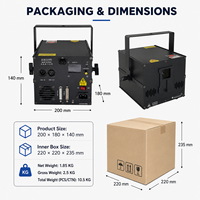 Projecteur laser de scène RGB 2W 3W, activé par le son, lecture automatique, contrôle DMX ILDA par application, pour location événementielle (mariages, fêtes)