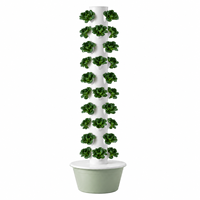 Tour de culture verticale de qualité commerciale à 10 étages - Système hydroponique pour 40 plantes avec réservoir durable de 30 L et pompe