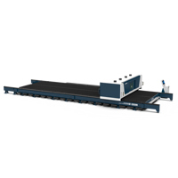 Machine de découpe laser à fibre de 20 kW pour tôles/tuyaux métalliques, CNC 3 axes, refroidissement par eau, écologique, prend en charge les formats AI/PLT/DST