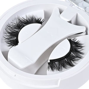 Cils magnétiques naturels réutilisables en gros, marque privée, extensions de cils magnétiques 3D avec applicateur - Product Image 1
