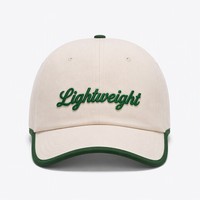 Casquette de baseball unisexe en sergé de coton à 6 panneaux, structurée, avec motif lettres imprimé par transfert thermique T&L, ajustable pour adultes, idéale pour le sport
