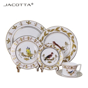 Platos de cerámica de hueso, <span class=keywords><strong>vajilla</strong></span> de lujo, juego de cena barato - Product Image 3