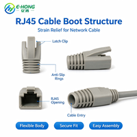 Protège-câble RJ45 anti-frottement, gaine de protection en caoutchouc PVC anti-pliage pour connecteur modulaire 8P8C, multicolore