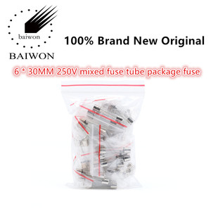 Paquet de tubes de fusibles mélangés 6*30MM 250V, paquet d'éléments de fusibles, 10 modèles (5 pièces chacun) - Product Image 5