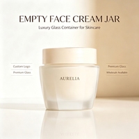 Pot en verre minimaliste de 110g pour crème cosmétique, emballage pour soins de la peau et du visage avec logo personnalisé, conception de marque OEM ODM