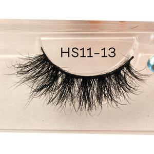 HS11 pestañas de visón real 3D efluffy al por mayor visón real siberiano 100% pestañas suaves vendedor - Product Image 1