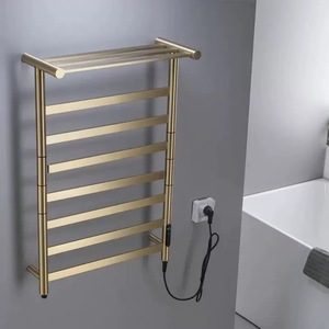 Sèche-serviettes électrique avec support de rangement, affichage de la température et Wi-Fi, en acier inoxydable, pour salle de bain d'hôtel - Product Image 3