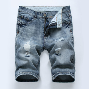 Short en jean Crossborder Highend pour homme en <span class=keywords><strong>denim</strong></span> léger et respirant - Product Image 4