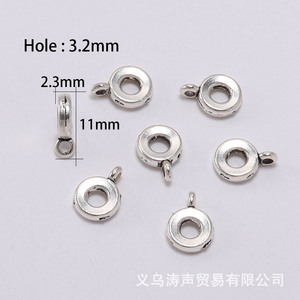 อุปกรณ์ทำเครื่องประดับ DIY ลูกปัดเงินโบราณรูปทรงต่างๆ สำหรับทำสร้อยข้อมือ แพ็ค 20 ชิ้น - Product Image 4