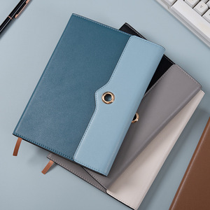 Quaderno a Tre Copertine Rigide in Pelle PU con Logo Personalizzato, Pagine Interne di Dimensioni Standard, Nastro Segnapagina e Blocco Note - Product Image 4