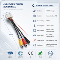 Câble de raccordement automobile personnalisé, adaptateur vidéo audio multi-prises RCA avec fil de déclenchement pour autoradios