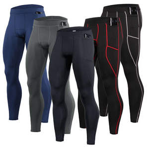 Ropa deportiva sin costuras para hombre, mallas de gimnasio transpirables de secado rápido, cintura media, LICRA/poliéster personalizable de alta calidad, informales a la venta - Product Image 5