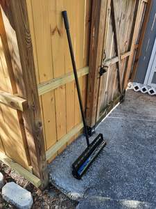 Aérateur de pelouse à roulettes robuste - Aérateur manuel de <span class=keywords><strong>gazon</strong></span> avec picots de 120 cm pour l'entretien des pelouses de jardin - Product Image 6