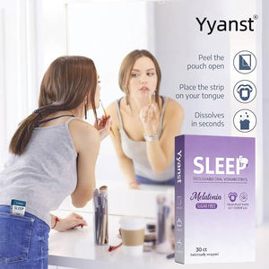 Bandes orales de mélatonine pour adultes sous marque privée pour le soulagement du stress et un meilleur sommeil, action rapide, végétaliennes, dose personnalisée - Product Image 3