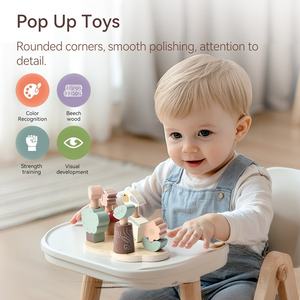 Unisex Houten Bos Dier Interactief Speelgoed Voor Baby 'S Vroege Educatie Hand-Oog Coördinatie & Matching Game Voor Kinderen - Product Image 4
