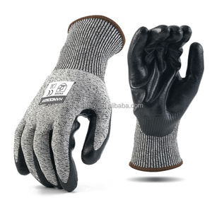 רמת חתוך אנטי 5 ansi a3 4x44c תעשייתי 13 מד hppe אניה חלקה חנקית מצופה מכונאי יד מגן עבודה בטיחות כפפת בטיחות - Product Image 1