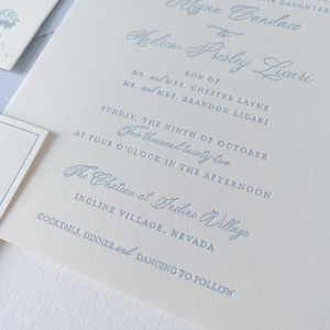 Cartes d'invitation de <span class=keywords><strong>mariage</strong></span> personnalisées avec enveloppes, papier coton élégant, impression typographique, texture naturelle, pour <span class=keywords><strong>mariage</strong></span> rustique - Product Image 5