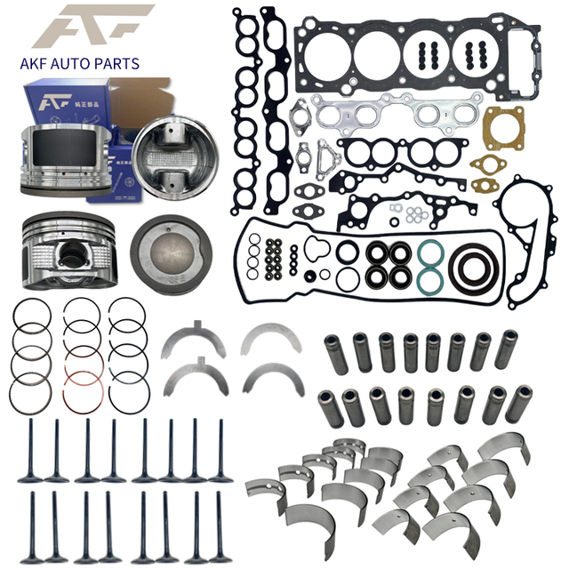 AKF Car Engine 3RZ Auto Engine Systems Overhaul Gasket Kit Piston & Parts Valve Main Connecting Rod Bearing Set for TOYOTA 2.7L