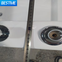 Robinet de salle de bain moderne autoportant pour baignoire, avec accessoires sanitaires, douche et baignoires autoportantes en acrylique pour villa
