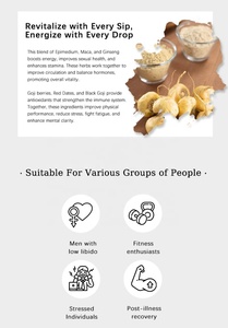 Cinese maschio energia tonica tè naturale a base di erbe degli uomini di energia sessuale sano tè con Maca gelso Ginseng Gojiberry arrapato capra erbaccia - Product Image 5